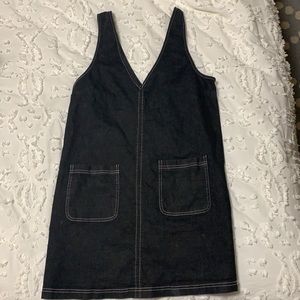 Urban outfitters black denim jean dress